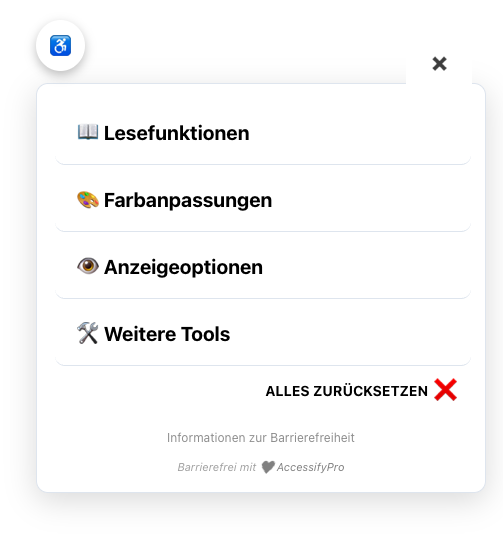 AccessifyPro Plugin Hauptansicht